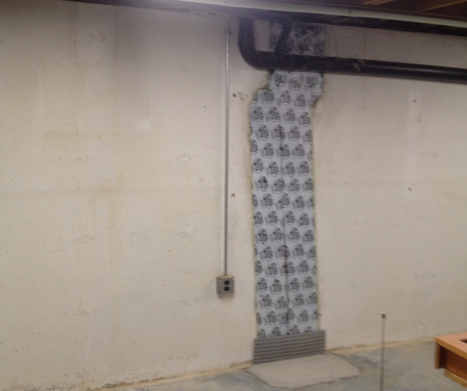Basement Crack Repair Under Drain Pipe in Philadelphia Basement Crack Repair Under Drain Pipe in Philadelphia